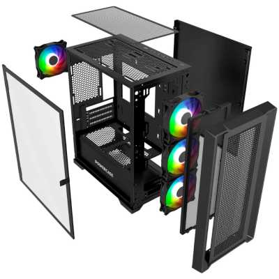 PowerCase Alisio Micro X4B V2 Black