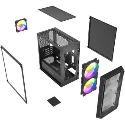 PowerCase Mistral Micro A3B ARGB Black