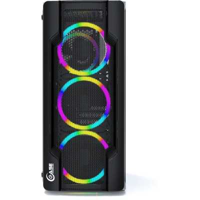 PowerCase Mistral X4 Mesh LED Black