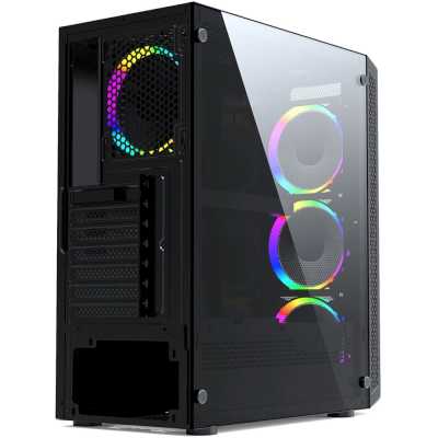 корпус PowerCase Mistral X4 Mesh LED Black