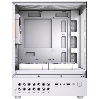 корпус PowerCase Vision Micro M1 ARGB White