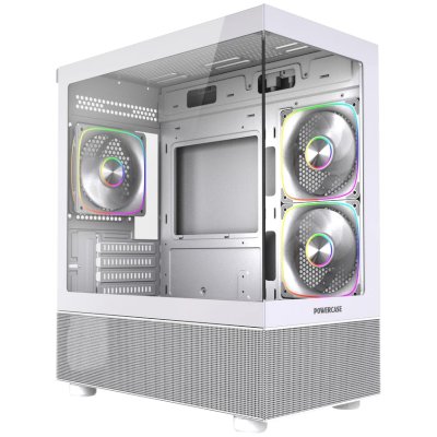 корпус PowerCase Vision Micro M2 ARGB White