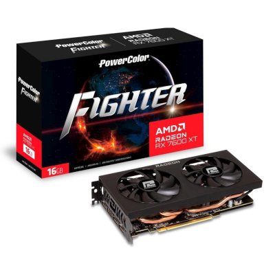 видеокарта PowerColor AMD Radeon RX 7600 XT Fighter 16Gb RX 7600 XT 16G-F
