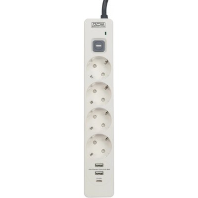 сетевой фильтр PowerCom SP-01 USB2A1CW 3m