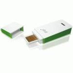 флешка PQI 4GB i221 White/Green