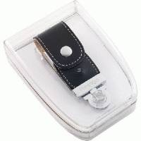 флешка Prestigio 4GB Leather Flash Drive PLDF4096SIBLACKT3