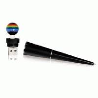 флешка Pretec 8GB USB Flash i-Disk Lollipop SmartPen Black
