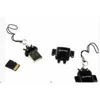 карта памяти Qumo 16GB Class10 QM16GCR-MSD10-FD-BLK