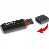 флешка Qumo 16GB QM16GUD3-SP-black