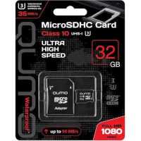 карта памяти Qumo 32GB QM32GMICSDHC10U3