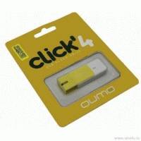 флешка Qumo 4GB QM4GUD-CLK-Amber