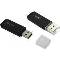 флешка Qumo 4GB QM4GUD-TRP-Black