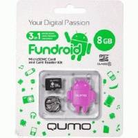 карта памяти Qumo 8GB QM8GCR-MSD10-FD-PNK