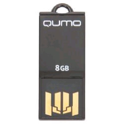Qumo 8GB Sticker Black QM8GUD-STR-Black купить в KNS. Флешка Qumo 8GB ...