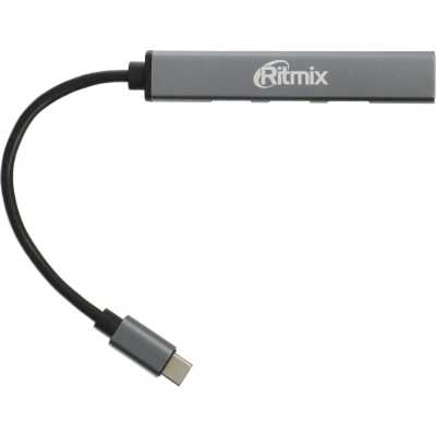 разветвитель USB Ritmix CR-4401 Grey