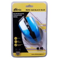 мышь Ritmix RMW-560 Black-Blue
