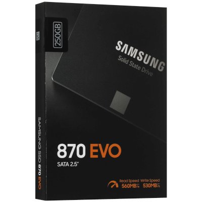 SSD диск Samsung 870 EVO 250Gb MZ-77E250B/KR