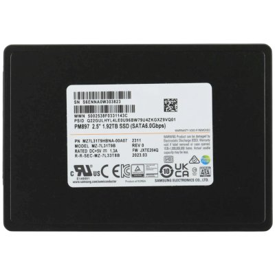 SSD диск Samsung PM897 1.92Tb MZ7L31T9HBNA-00A07