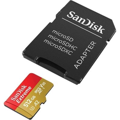 карта памяти SanDisk Extreme 512GB SDSQXAV-512G-GN6MA