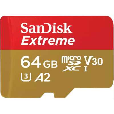 карта памяти SanDisk Extreme 64GB SDSQXAH-064G-GN6MA