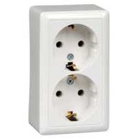 розетка двойная Schneider Electric Хит RA16-238-B