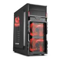 корпус Sharkoon VG5-W red led