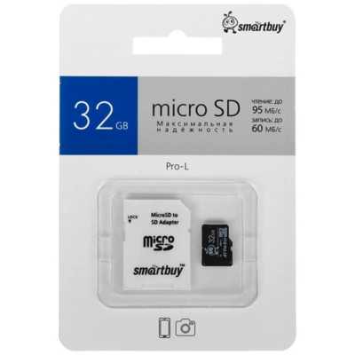 карта памяти SmartBuy 32GB SB32GBSDCL10U3L-01