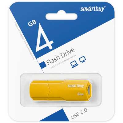 флешка SmartBuy 4GB SB4GBCLU-Y
