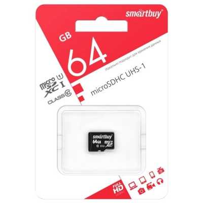 карта памяти SmartBuy 64GB SB64GBSDCL10-00