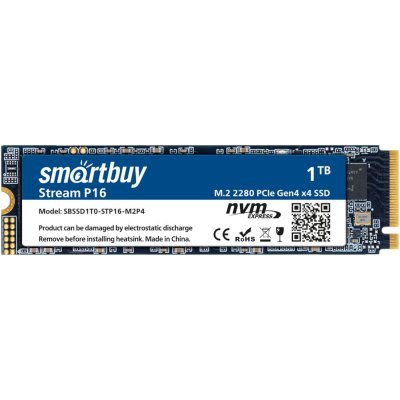 SSD диск SmartBuy Stream Stream P16 1Tb SBSSD1T0-STP16-M2P4