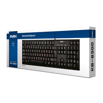 клавиатура Sven KB-S300 Black USB