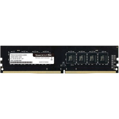 оперативная память Team Group Elite TED416G3200C22BK