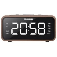 радиочасы Telefunken TF-1586 Dark Wood