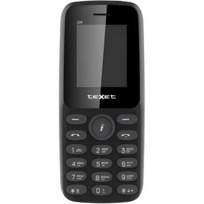 мобильный телефон Texet TM-209 Black