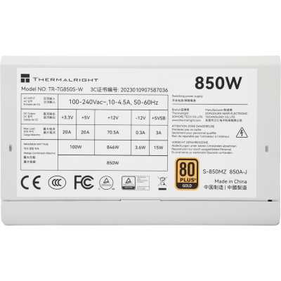 блок питания Thermalright 850W TR-TG850S-W
