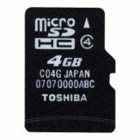 карта памяти Toshiba 4GB Class 4 SD-C04GJ BL5