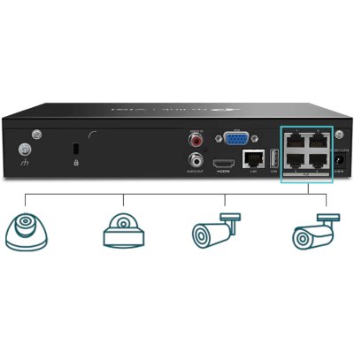 TP-Link VIGI NVR1004H-4P