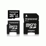карта памяти Transcend 4GB Class 6 TS4GUSDHC6-2