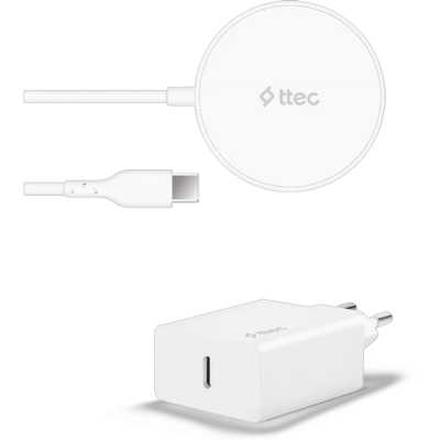 беспроводное зарядное устройство TTEC AirCharger M+ White 2KS30B