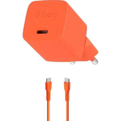 сетевое зарядное устройство TTEC SmartCharger Pro GAN 20W Neon Orange 2SCG20CNT