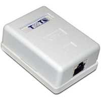 розетка компьютерная TWT TWT-SM1-45-S6-WH