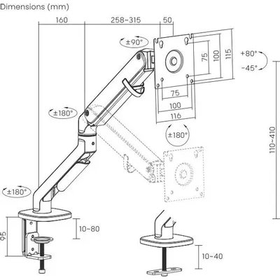 кронштейн Ultramounts UM734WD