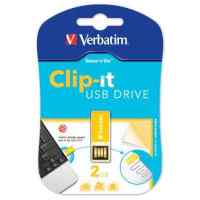 флешка Verbatim 2GB CLIP-IT 043904-177 Yellow