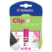Verbatim 2GB CLIP-IT 043906-177 Pink