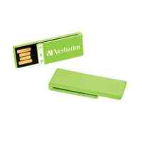 флешка Verbatim 4GB CLIP-IT Green
