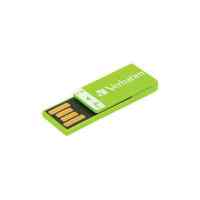 флешка Verbatim 4GB CLIP-IT Green