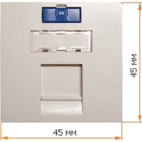 вставка Lanmaster LAN-SIP-23M-WH