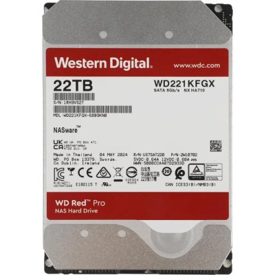 жесткий диск WD Red Pro 22Tb WD221KFGX