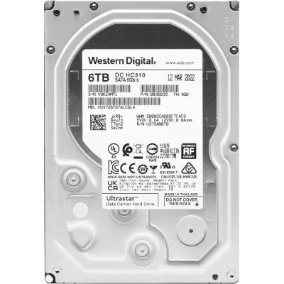 жесткий диск WD Ultrastar DC HC310 6Tb HUS726T6TALE6L4 0B36039