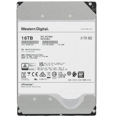 жесткий диск WD Ultrastar DC HC550 16Tb WUH721816ALE6L4 0F38462